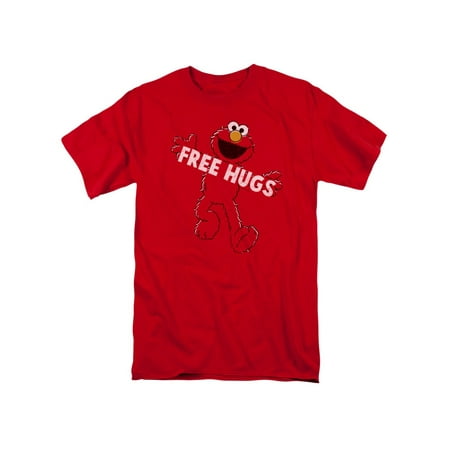 Sesame Street Classic Children's TV Show Elmo free Hugs Adult T-Shirt Tee