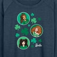 thumbnail image 3 of Barbie - St. Paddys Collage - Women's Lightweight French Terry Long Sleeve Shirt, 3 of 5