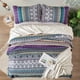 thumbnail image 3 of Juego de edredón WONGS BEDDING, estilo bohemio, tamaño queen, morado, bohemio, 3 unidades, 3 of 7