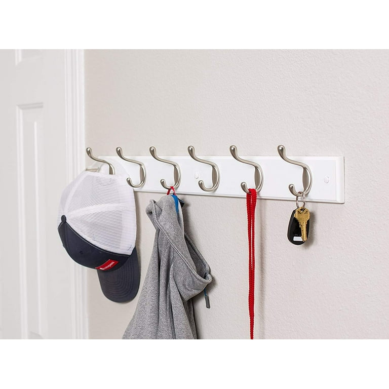 BirdRock Home Hook Coat and Hat Rack - 2 Pack - 6 Hooks - 27