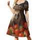 thumbnail image 2 of Vestido de manga corta de fiesta deliciosa de erizo vestidos de verano para mujer ropa de mujer tendencia 2025 ropa para mujer, 2 of 7