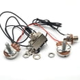 thumbnail image 1 of MYG Electric Guitar Wiring Harness Kit 3 Way Toggle Switch 1 Volume 1 Tone 500K Pots, 1 of 9