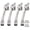 Silver - 4 Pack, variant on 4 Pack Kickdown Door Stop, Commercial Heavy Duty Door Stops for Bottom of Door, Kickstand Door Stopper with Rubber Tip and Spring Lever, Adjustable, Easy to Kick Down Door Stoppers and Release