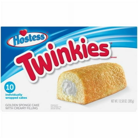 Hostess Twinkies Snack Cakes, Golden Sponge Cake with Crème Filling, 13.58 Oz. Box (10 Ct.) 10 ct - Pack of 2