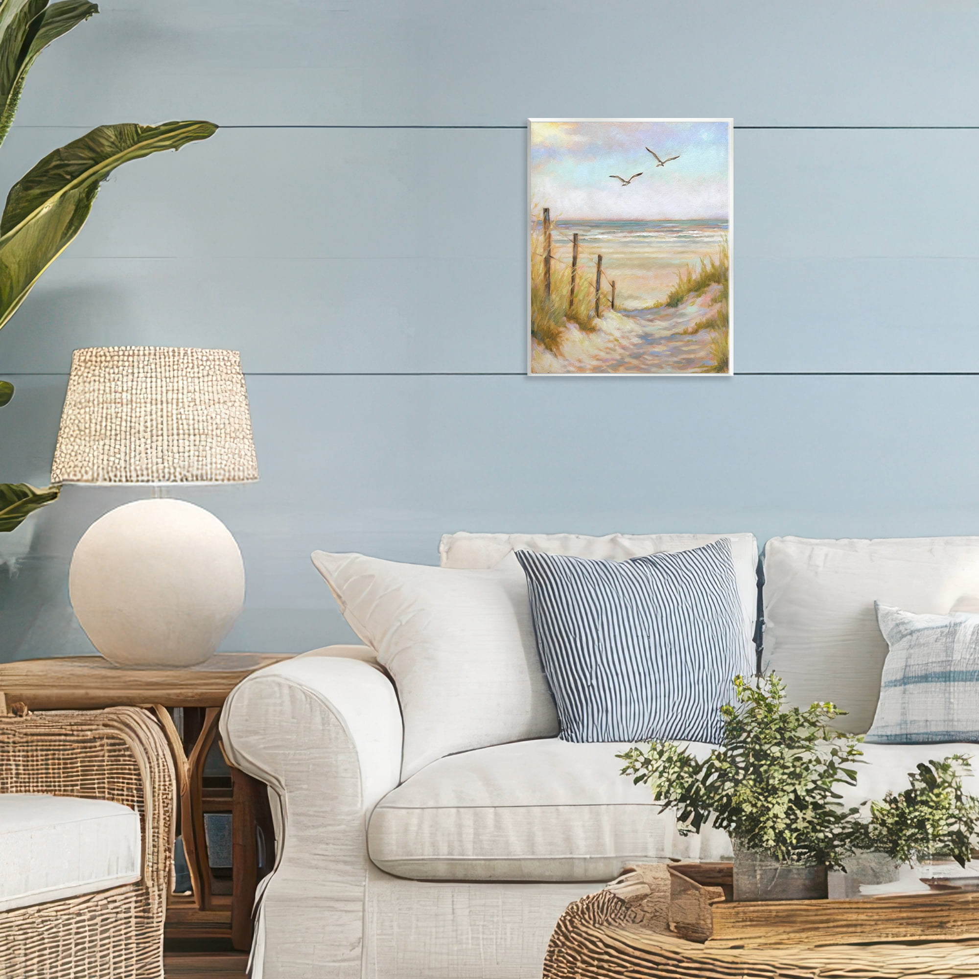 Stupell Industries Tranquility Beach Coastal Path Wall Plaque Art, design by Linda Sperruzzi