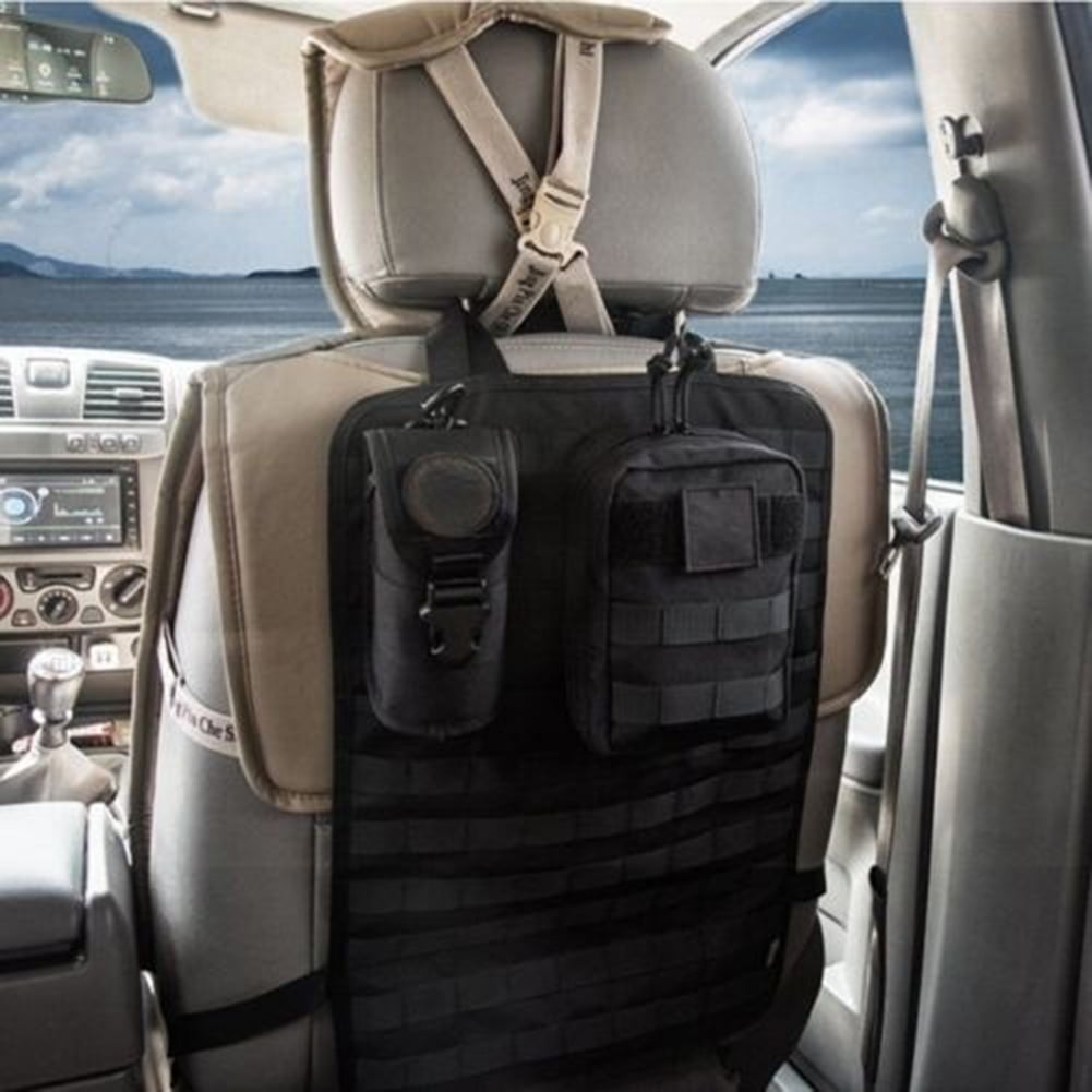 Tacticool Car Seat Back Organizer Molle Vehicle Panel Universal Cover Protector 