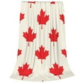 thumbnail image 2 of Bingfone Happy Canada Day Print Flannel Fleece Blanket Throw Blanket For Bed,Sofa,Couch,Travel,Camping(50"X40"), 2 of 9
