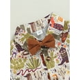 thumbnail image 4 of Wassery Toddler Baby Boys Clothes Shorts Set Cactus Print Short Sleeve Lapel Shirt with Bow Tie and Casual Shorts Summer Gentleman Outfit 2Pcs 6M-4T, 4 of 9