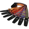 thumbnail image 2 of Lock-It Straps Bob Masse Rock Art Leather End Guitar Strap Green Lizards, 2 of 2