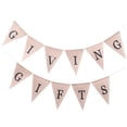 thumbnail image 3 of gracias Banner de arpillera Boda Cumpleaños Baby Shower Navidad Acción de gracias Decoración de Soledad Pancarta de banderines dando gracias, 3 of 6