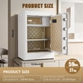 thumbnail image 4 of TigerKing White Security Home Safe Box, 2.5 Cubic Feet Digital Safe with Keypad and Keys for Home, Office, Business, 4 of 7