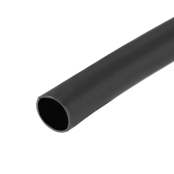 Heat Shrink Tubing 3/16"(4.8mm) Dia 8.9mm Flat Width 3:1 Ratio Shrinkable Tube Cable Sleeve 5m - Black