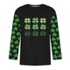 thumbnail image 3 of Amzcrzy - Sudadera Para Hombre, Diseño Moderno, Cuello Redondo, Informal, Manga 3/4, Color Negro, Talla 2Xl, 3 of 4