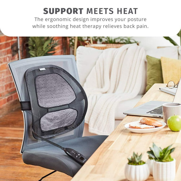 Homedics Contoured Seat Cushion With Instaheat. Ergonomics Design