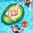 thumbnail image 4 of Giant Inflatable Avocado Buoy, Inflatable Swimming Pool Buoy with Fun Ball, Beach Float Party Toys for Kids Adults - 63×48×10 Inch, 4 of 5