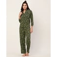thumbnail image 3 of Moomaya Sleepwear, Printed Pajama And Shirt Set, Button-Down Loungewear 2 Pcs Nightsuit Pjs, 3 of 9