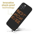 thumbnail image 3 of Case Yard Wooden Case for iPhone-11-Pro-Max Soft TPU Silicone cover Slim Fit Shockproof Wood Protective Phone Cover for Girls Boys Men and Women Supports Wireless Charging Best Mom Ever Design, 3 of 7