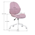 thumbnail image 4 of Geniqua Corp Office Chair, 220 lb. Capacity, Pink, 4 of 8
