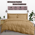 thumbnail image 3 of KOMFIT Bedding Comforter Duvet Insert - Quilted Comforter with Corner Tabs - Box Stitched Down Alternative Comforter&nbsp;400 GSM ( Taupe , Full/Queen (90x90) ), 3 of 5
