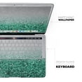 thumbnail image 4 of DesignSkinz Aqua Green & Silver Glimmer Fade Full-Body Skin Decal Wrap Cover for MacBook Pro 15" with Touch Bar (A1707/A1990), 4 of 9