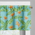 thumbnail image 3 of Ambesonne Tropical Valance Pack of 2, Exotic Bird of Paradise, 42"X12", Pale Blue Orange Green, 3 of 5