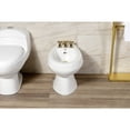 thumbnail image 4 of Kingston Brass KB322AX Victorian Three-Handle Bidet Faucet with Brass Pop-Up, Polished Brass, 4 of 6