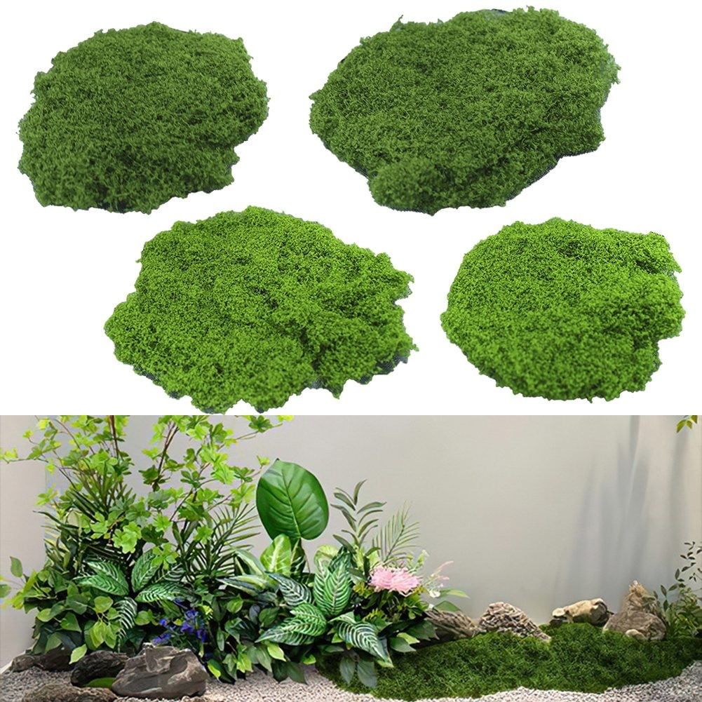Fake Moss Plastic Artificial Moss Fake Green Plants For Plant Pot Decoration