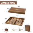 thumbnail image 4 of Set de juego de mesa de backgammon GSE Games & Sports Expert, 4 of 7