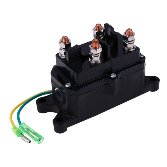 WHAMVOX Heavy-Duty 12V 250A Winch Solenoid Relay Contactor Electric Winch Replacement Parts for ATV UTV Truck Off-Road