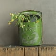 Green Mailbox Lettering Woven Paths Green Embossed Tin