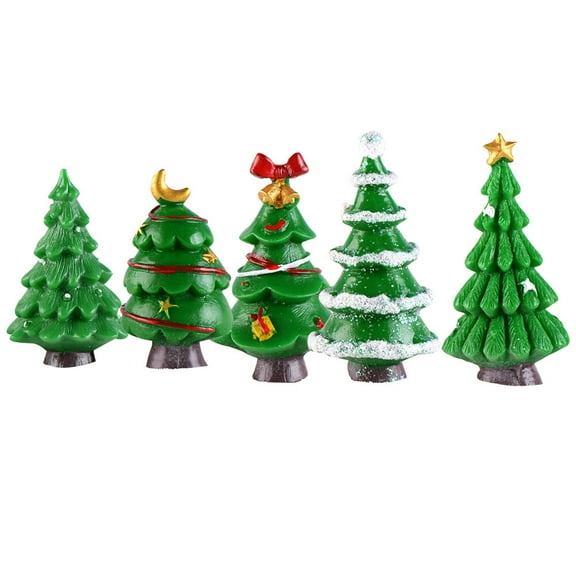 Gymnture christmas Resin Xmas Desktop Trees - 5 Vivid Landscapes for Home & Garden