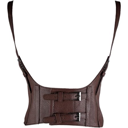 

Womens Faux Leather Steampunk Sexy Underbust Waist Belt Corset