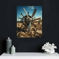thumbnail image 4 of COMIO Airplane Propeller Canvas Wall Art: Plane Engine Artwork Vintage Aircraft Painting Print Pictures for Office, 4 of 4