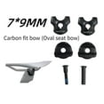 thumbnail image 2 of Bike Seatpost Clamp For Carbon Saddle Rails Adapter 7x9mm Bicycle Seatpost Tube Oval / Round Clips, 2 of 5