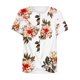 thumbnail image 4 of Camisetas de manga corta de verano para mujer, blusa informal con cuello redondo y estampado frontal Pompotops hfajkhk129046, 4 of 5