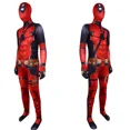 thumbnail image 3 of Disfraz de Deadpool 3 para adultos y niños, disfraz de superhéroe de la película Los Vengadores, Wolverine, mono Zentai estampado, traje de Halloween para hombre y niño, 3 of 5