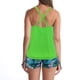 thumbnail image 5 of Trajes de baño Amzcrzy Tankini para mujer, trajes de baño, trajes de baño de dos piezas, bikini para mujer, top de baño para mujer con pantalones cortos, traje de baño holgado verde, XL, 5 of 5