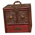 thumbnail image 4 of Caja de Almacenamiento de Madera Caja Decorativa Vintage Caja de Toca Antigua Almacenamiento de Caja de Almacenamiento para , Flor SM SunniMix caja de almacenamiento de joyas, 4 of 8