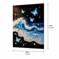 thumbnail image 4 of DIY Beach Pearl Diamond Painting Kit, 12x16 Inch Sparkling Full Drill Ocean Wave Craft Kit, Stress Relief DIY Artwork, Ideal Wall Ornament & Unique Present, 4 of 8