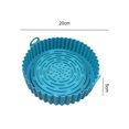 thumbnail image 2 of Ollas de silicona para freidora de aire alfombrilla para hornear pasteles de grado alimenticio resistente al agua para el hogar (azul) JShteea Libre de BPA, 2 of 8