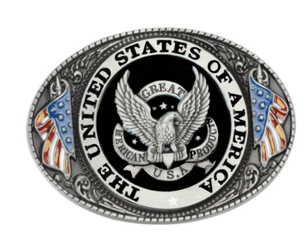 patriotic belt buckle