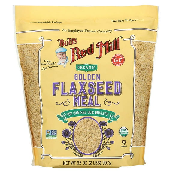 Bob's Red Mill, Organic Golden Flaxseed Meal, 32 oz (907 g) Pack of 2