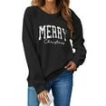 thumbnail image 3 of Neewe Women's Oversized Sweatshirt Christmas Crewneck Long Sleeve Casual Loose Pullover Tops, 3 of 8