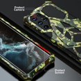 thumbnail image 5 of Dteck Samsung S22 Ultra Metal Bumper Silicone Rubber Case Hybrid Military Shockproof Heavy Duty Rugged case Cover for Samsung S22 Ultra, Camouflage, 5 of 12