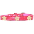thumbnail image 5 of Dog, Puppy  Pet Designer Croc Widget Collar, "Gold Flowers", 5 of 11