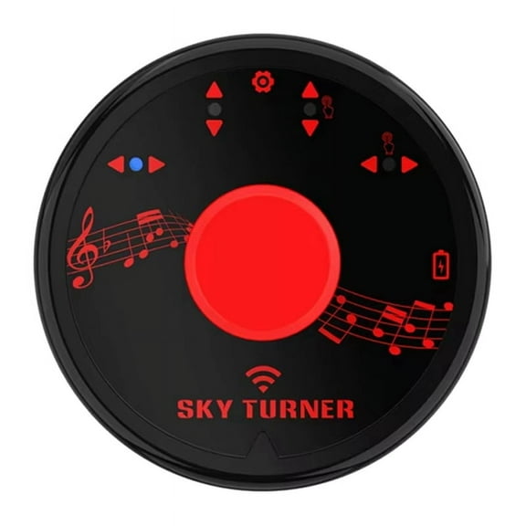 Wireless Page Turner Pedal Portable Mini Music Page Turner Foot Pedal Control Rechargeable for Tablets Phones Multimedia