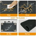 thumbnail image 4 of Pet Feeding Mat for Floor Waterproof - Absorbent & Quick Dry Dog & Cat Mat for Food and Water Bowls, Washable Non Slip Rubber Dog Food Mat for Small Large Dog Messy Drinkers, Pet Supplies (17“x30), 4 of 6