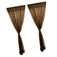 thumbnail image 4 of 2 Panel Kitchen Curtain Sheer Curtain Blind Door Window Voile Drape Coffee - 200x270cm, 4 of 9