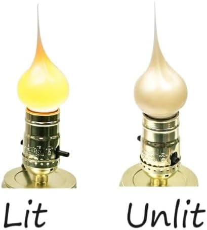 Pearlized Silicone Dipped Standard Base Incandescent Light Bulbs - 7.5W, 120V, UL Listed - Set of 6 for Charming Primitive Accents and Stylish Home Décor Standard E-26