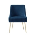 thumbnail image 4 of Inspired Home Donati Velvet Dining Chair set of 2, Navy, 4 of 9